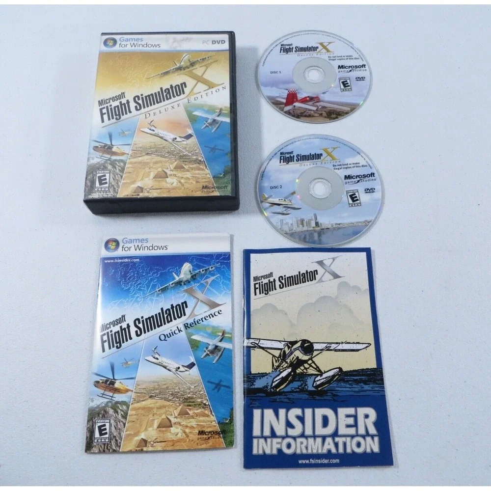 Microsoft‎ Flight Simulator X: Deluxe Edition (PC, 2006) Complete W/ Product Key
